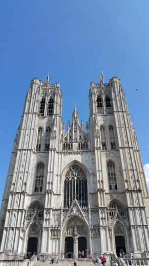 Devostock Belgium Brussels Church Cathedral