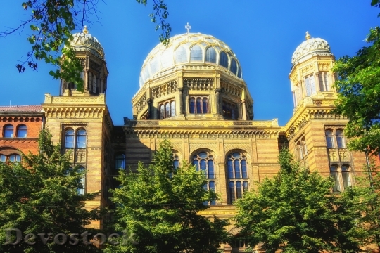Devostock Berlin Germany Synagogue Faith