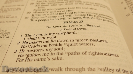 Devostock Bible Scripture Psalm Psalm