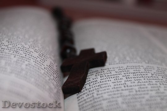 Devostock Book Bible Cross Rosary 1