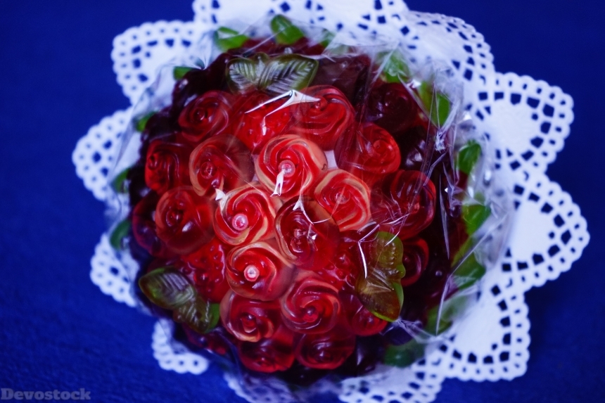 Devostock Bouquet Roses Red Roses