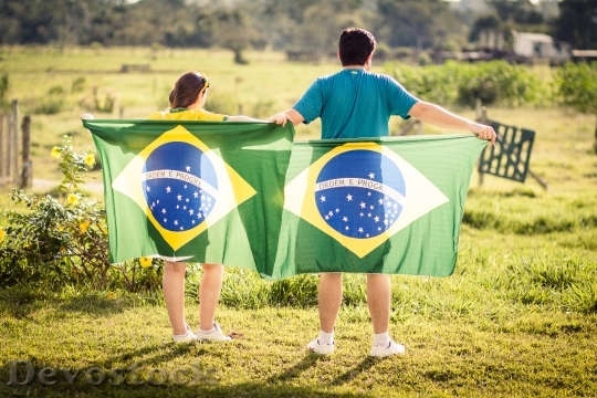 Devostock Brazil Patriot Flag 1164513