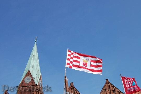 Devostock Bremen Flag Roland Landmark