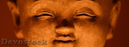 Devostock Buddha Face Image Meditation