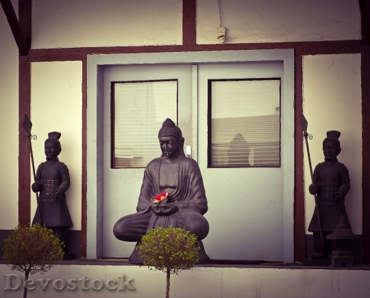 Devostock Buddha Statue Sculpture China