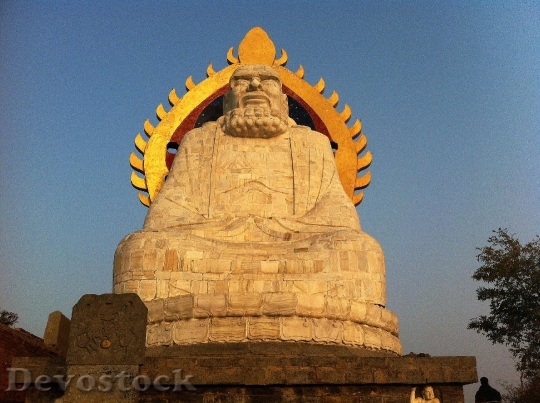Devostock Buddha Statue Stone China 1