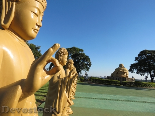 Devostock Buddhism Statues Temple Yoga