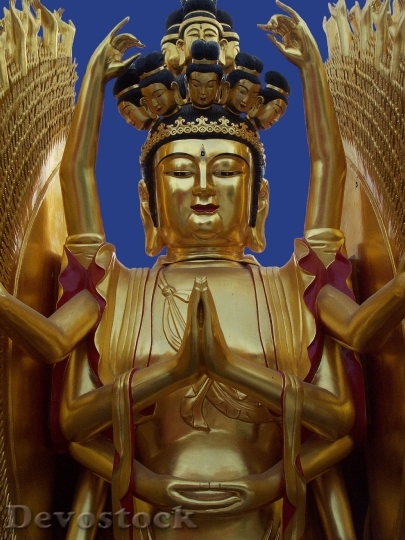 Devostock Buddhist Gold Asia Religion