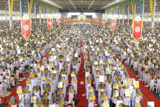 Devostock Buddhists Crowd Meditate People