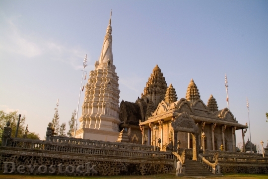 Devostock Cambodia Temple Buildings Sky