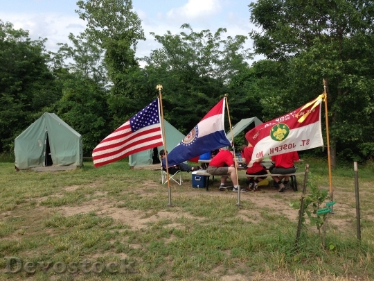 Devostock Camp Tent Flags Camp