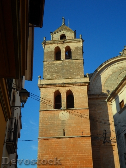 Devostock Campos Mallorca Church Steeple