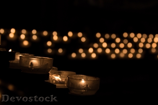 Devostock Candle Candle Light Tealight 1