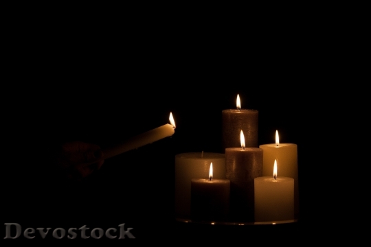 Devostock Candles Candle Hot Heat