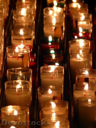 Devostock Candles Memorial Lights Flame 0