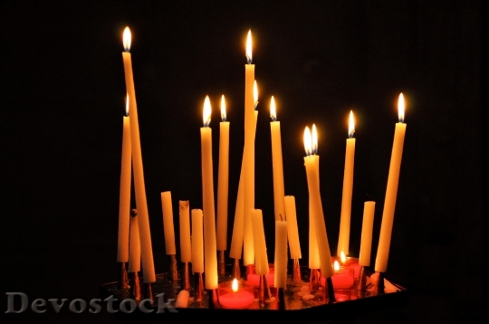 Devostock Candles Prayers Religious Monuments