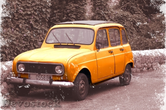 Devostock Car Renault Vintage 1097139