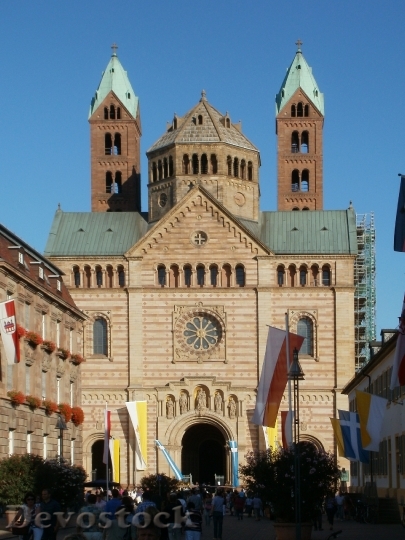 Devostock Cathedral Speyer Facade Dom