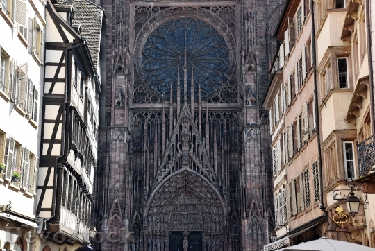Devostock Cathedral Strasbourg Alsace Facade