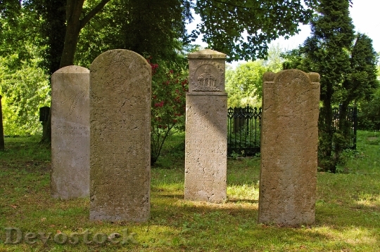 Devostock Cemetery Grave Stones Old 1