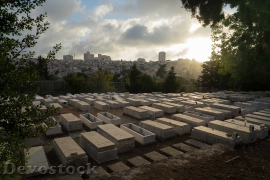 Devostock Cemetery Jerusalem Israel Ancient