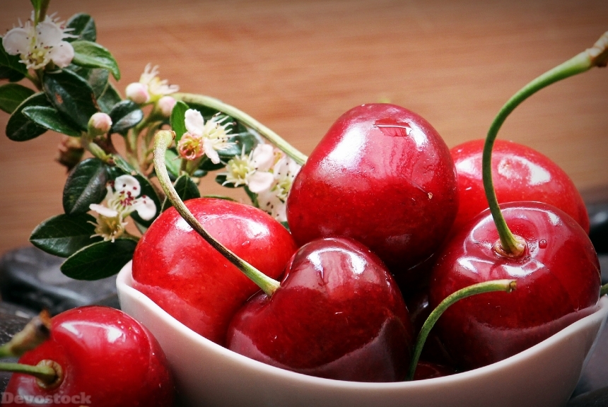 Devostock Cherries Fruits Fruit Vitamins 6