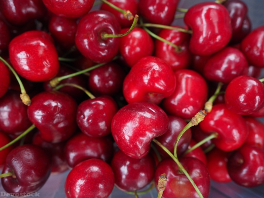 Devostock Cherries Red Fruit Fruits
