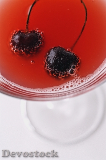 Devostock Cherry Drink Cosmopolitan Cocktail