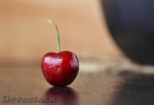 Devostock Cherry Red Macro Food