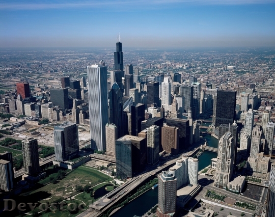 Devostock Chicago City Urban Skyscrapers