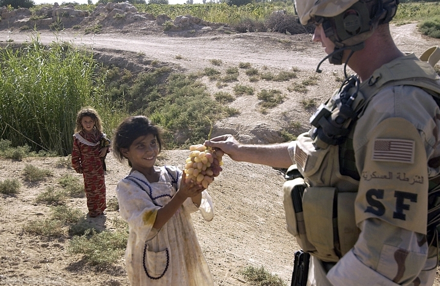 Devostock Child Soldier Gift Giving