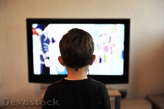 Devostock Children Tv Child Television 0