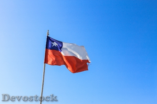 Devostock Chilean Flag Chile Sky 0