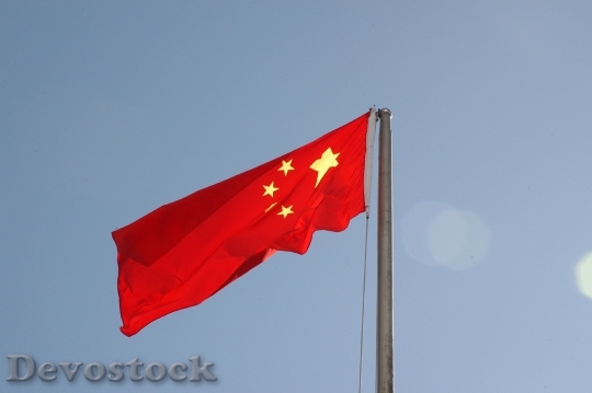 Devostock China Flag Ensign Symbol