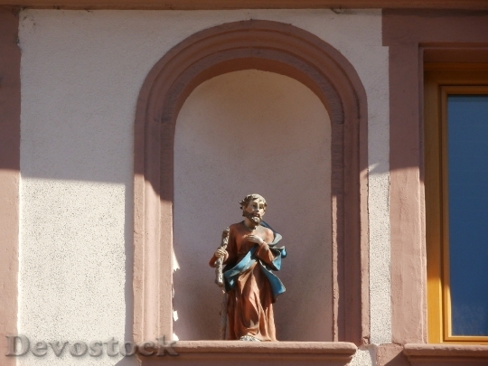 Devostock Christian Saint Statue Schwetzingen