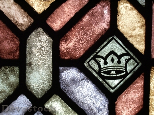 Devostock Christianity Stained Glass Pattern
