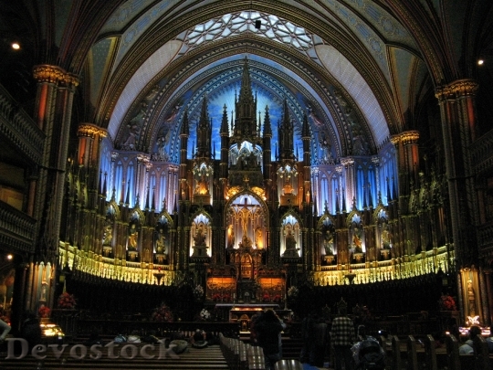 Devostock Church Cathedral Montreal Religion