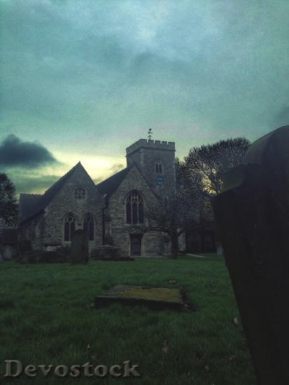 Devostock Church Graveyard Religion Cemetery