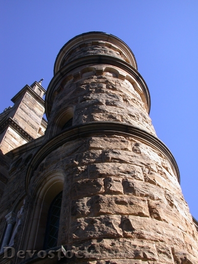 Devostock Church Monastery Tower Blue