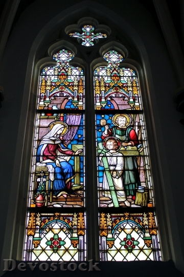 Devostock Church Religion Stained Glass