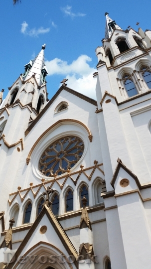 Devostock Church Savannah Cathedral White