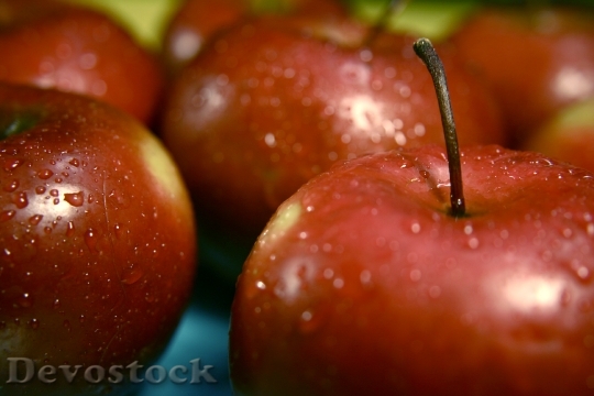 Devostock Closeup Red Apples