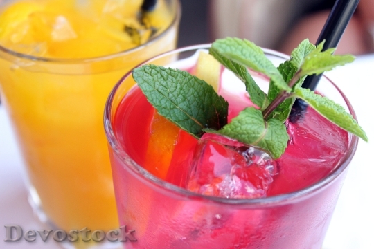Devostock Cocktail Fruit Drink Mint
