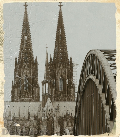 Devostock Cologne Cathedral Antique 1525957