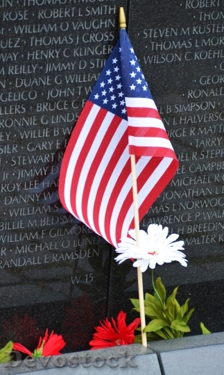Devostock Commemoration Washington Flag Usa