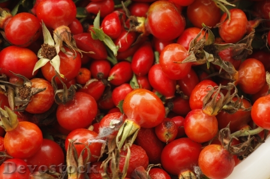 Devostock Crataegus Fruit Red Food
