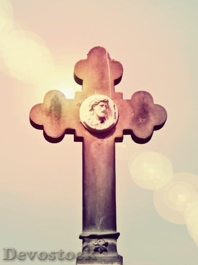 Devostock Cross Cemetery Faith Mourning
