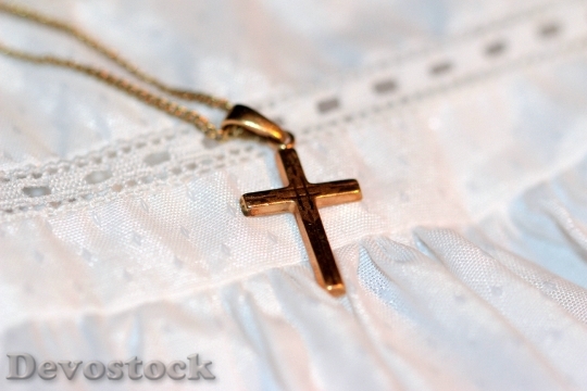 Devostock Cross Gold Cross Chain 0