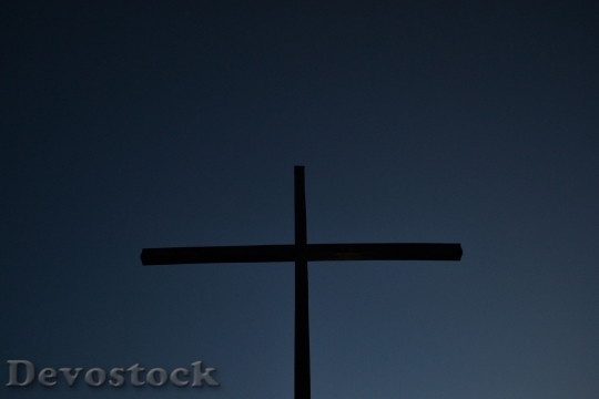 Devostock Cross Night Church Religion