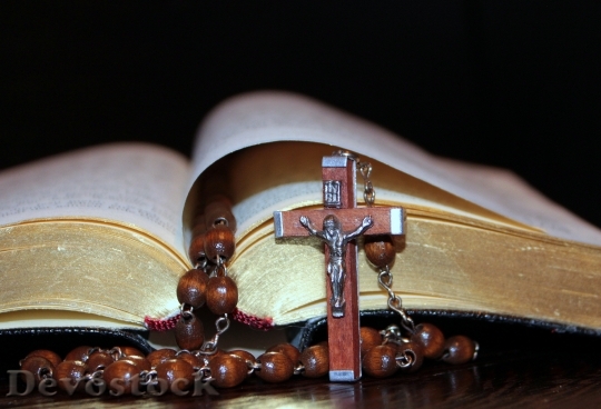 Devostock Cross Rosary Prayer Book